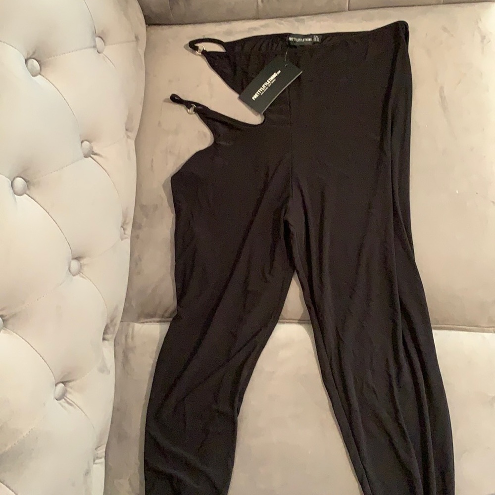 Cut out detail trousers
